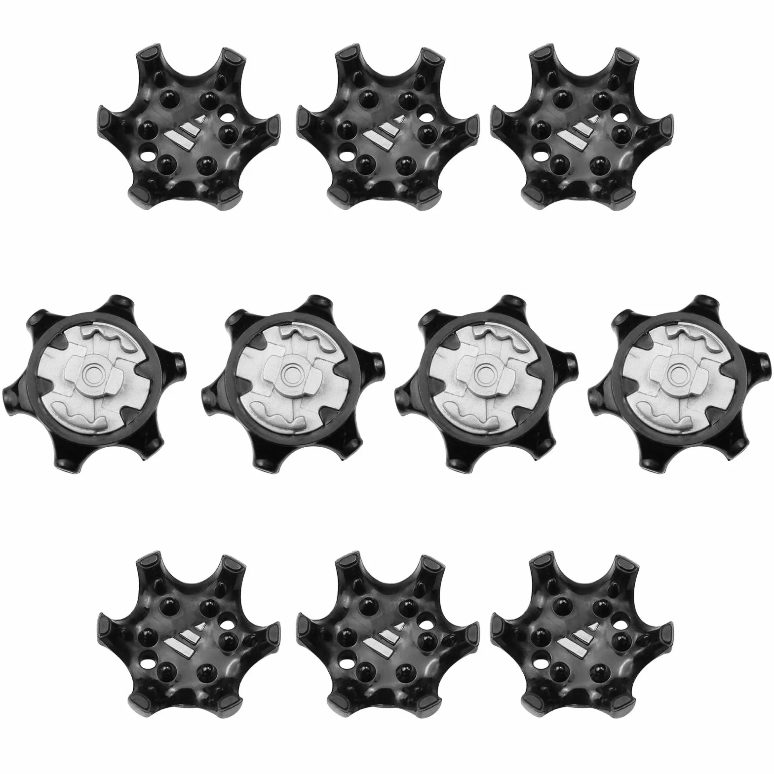 Tacchetti per Scarpe da Golf Antiscivolo YunBey 10 PCS Golf Shoe Spike di Ricambio Nero