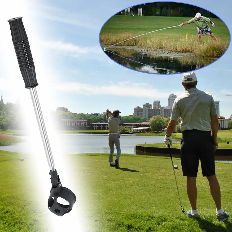 Tiiyee Golf Ball Retriever Raccoglitore Palline Telescopico Inossidabile Stecca Accessori