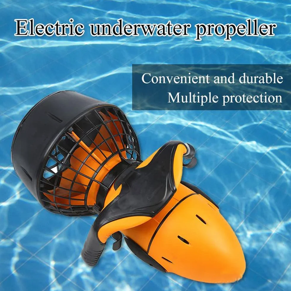 Underwater Sea Scooter 300W 3.7mph Elica ad Acqua a Doppia velocità per Immersioni subacquee Snorkeling