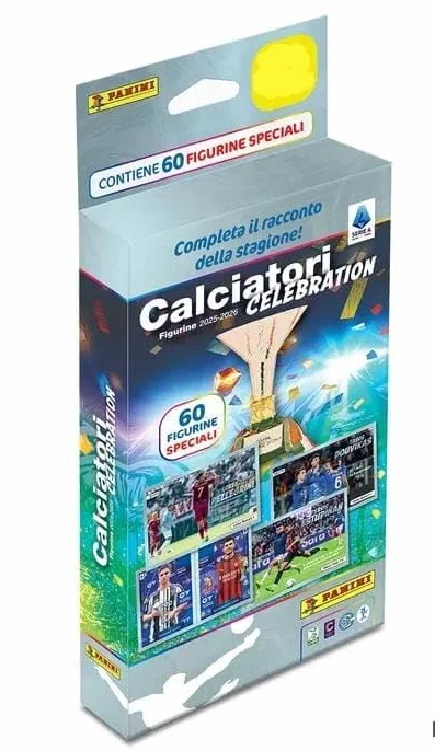 Calciatori 2025-2026 - Celebration Set 60 figurine con i Campioni d’Italia.