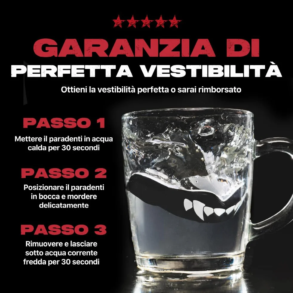 SAFEJAWZ Paradenti Sportivo Slim Fit Adulti Bambini Contatto Completo Rugby MMA Hockey Judo Boxe