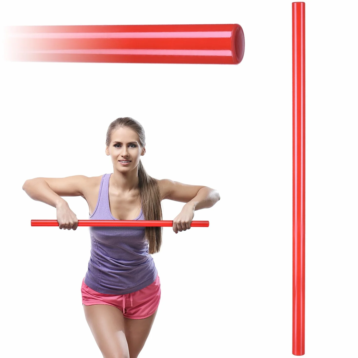 Gymtek Bastone da Ginnastica 120 cm Barra per Allenamento Fitness Pilates