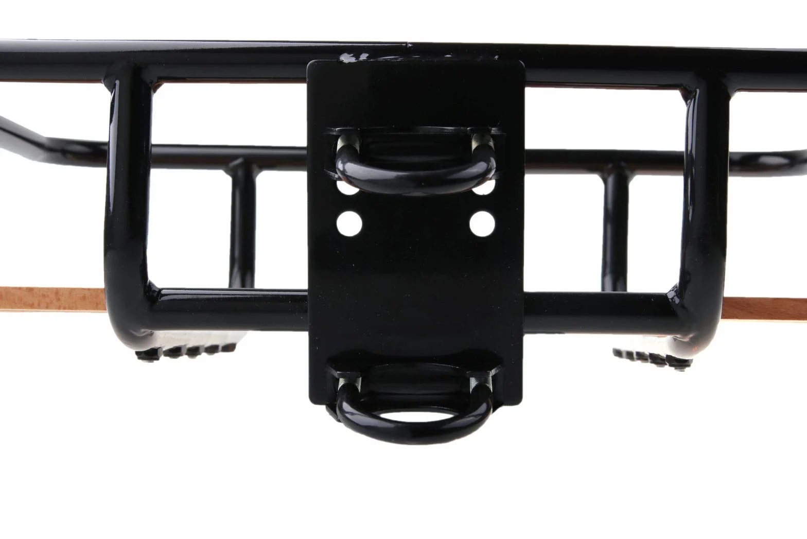 Lastpak Portapacchi anteriore per bicicletta olandese, supporto ruota nero legno
