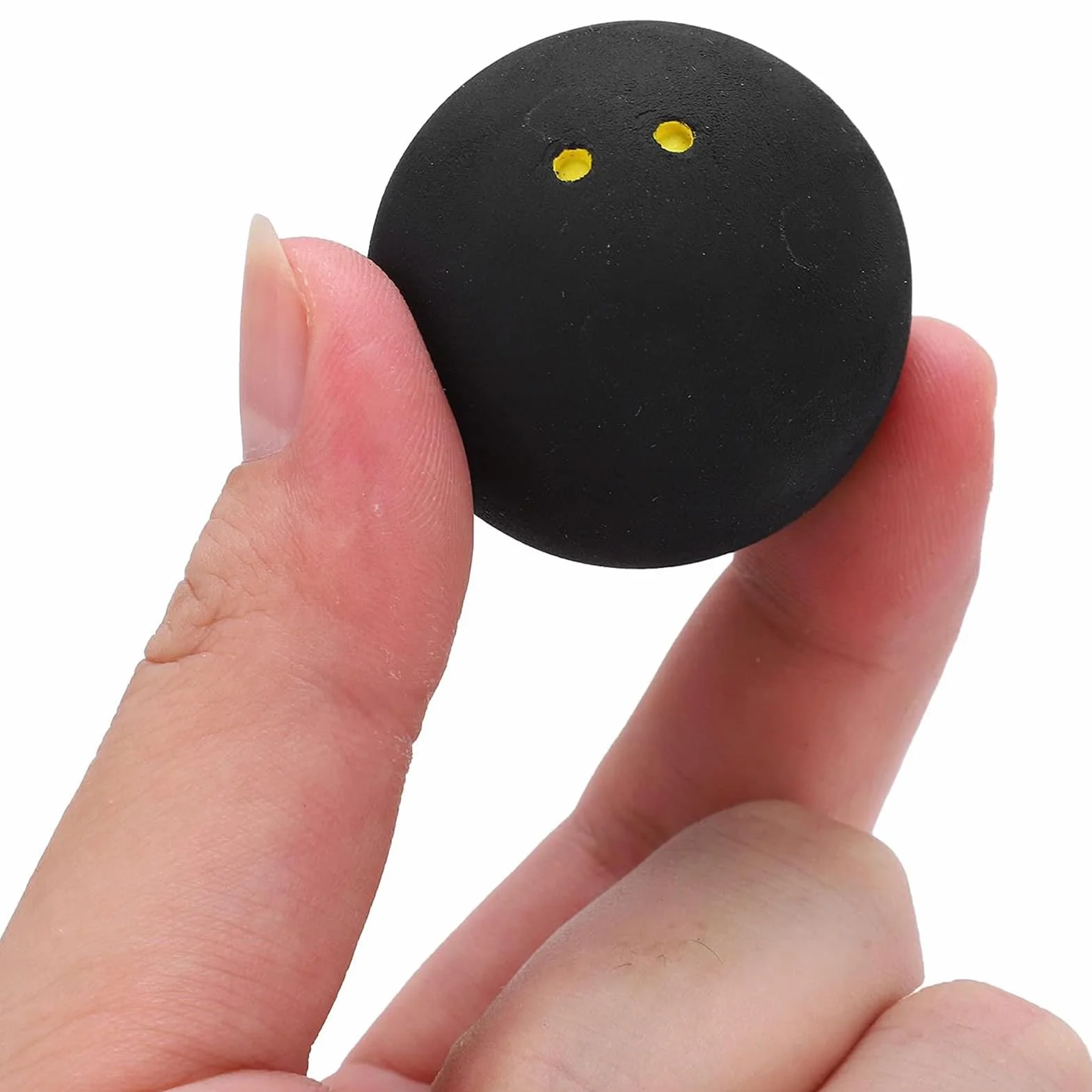 Palline Da Squash Punto Giallo Doppio, Palla da Squash per Competizione con Rimbalzo Elevato