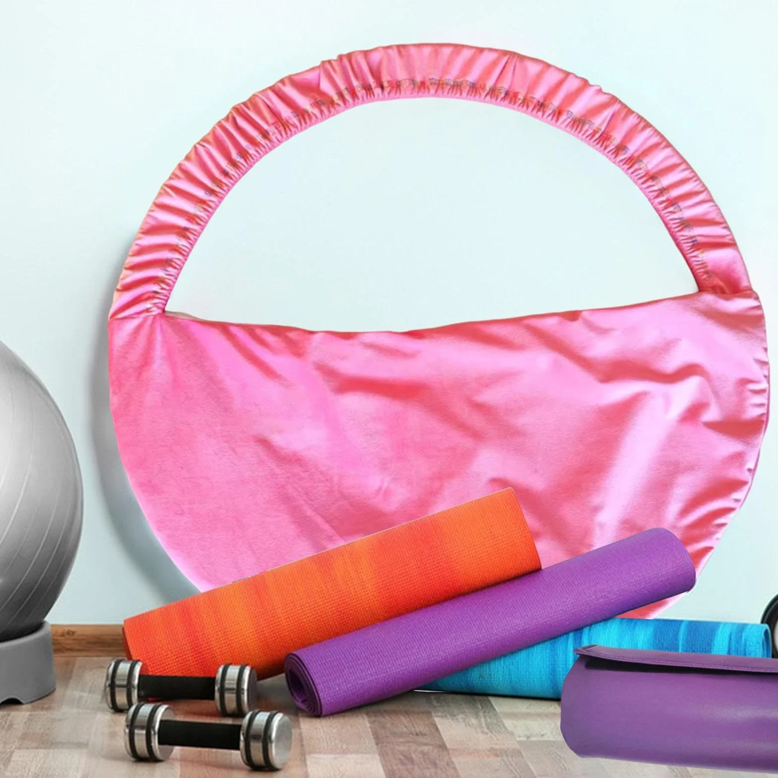 Milageto Borsa per anelli da ginnastica ritmica, porta-cerchi, resistente all'usura