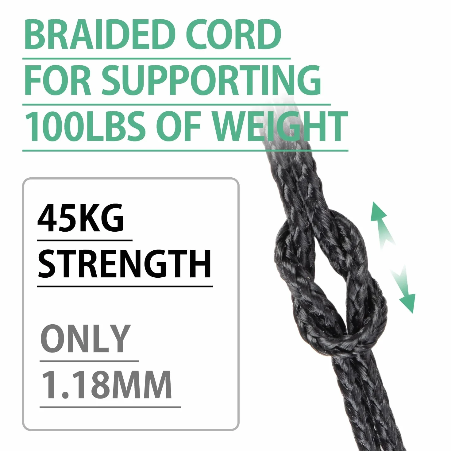 Abma Cord Micro Corda 1,18 mm 50M Bobina Max. 45kg Nero