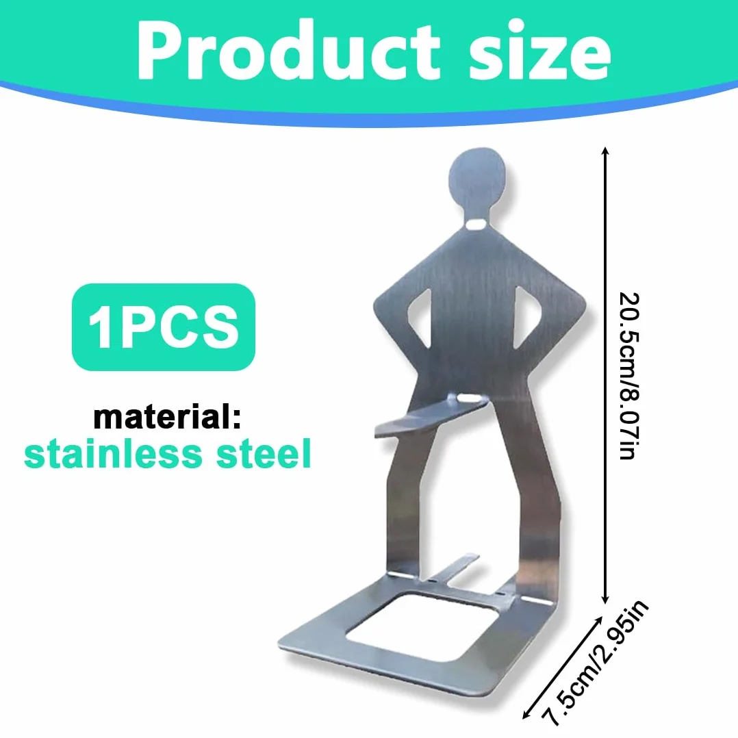 Supporto per Salsicce in Acciaio Inox, Creativo Porta Wurstel a Forma di Uomo, Griglia Portatile per Hot Dog, Accessorio Barbecue per Campeggio e Cucina Outdoor