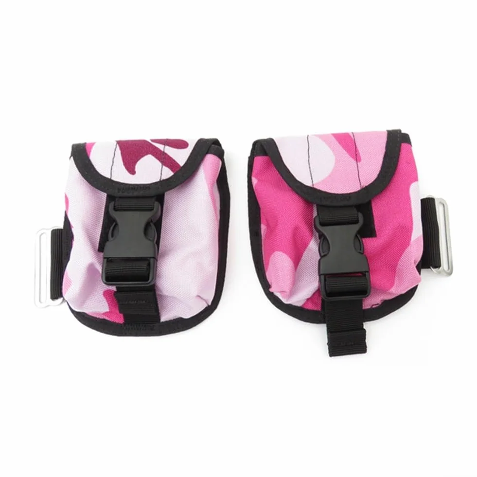 Tasche per pesi con fibbia di localizzazione per immersioni subacquee e snorkeling blu