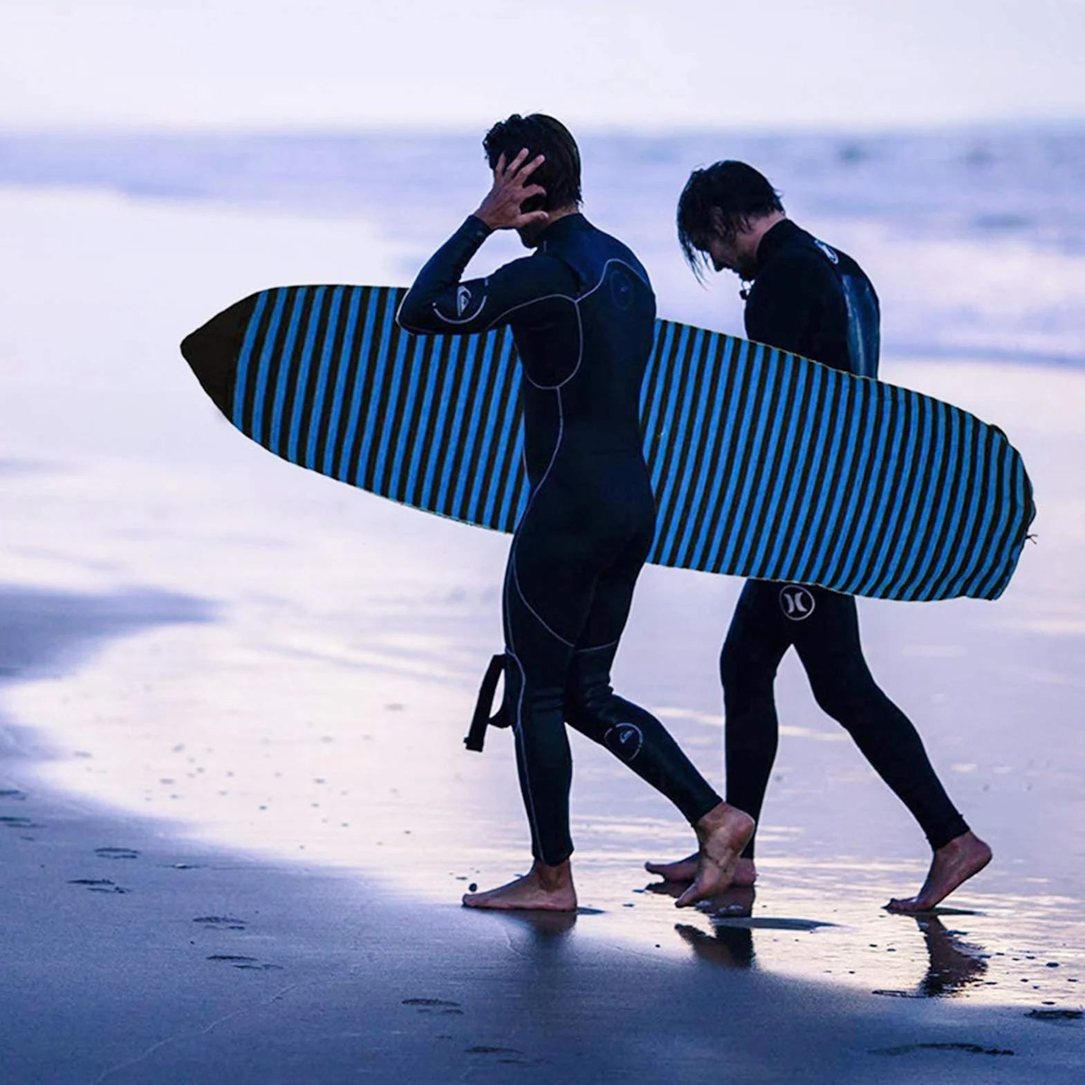 Custodia per tavola da surf ad asciugatura rapida elasticizzata con protezione naso imbottita