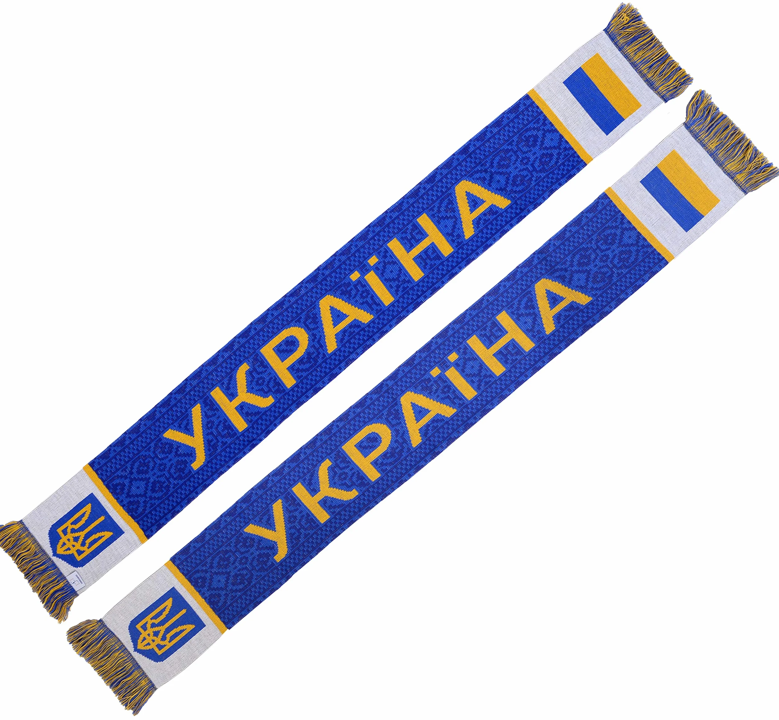 Ukraine Ucraina Blu Calcio Sciarpa a Maglia