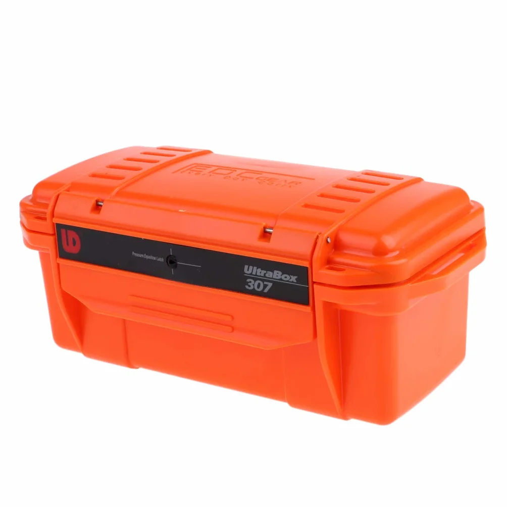 Baoblaze Outdoor Antiurto Impermeabile Scatola Sopravvivenza Plastica Contenitore Custodia Attrezzo Arancia