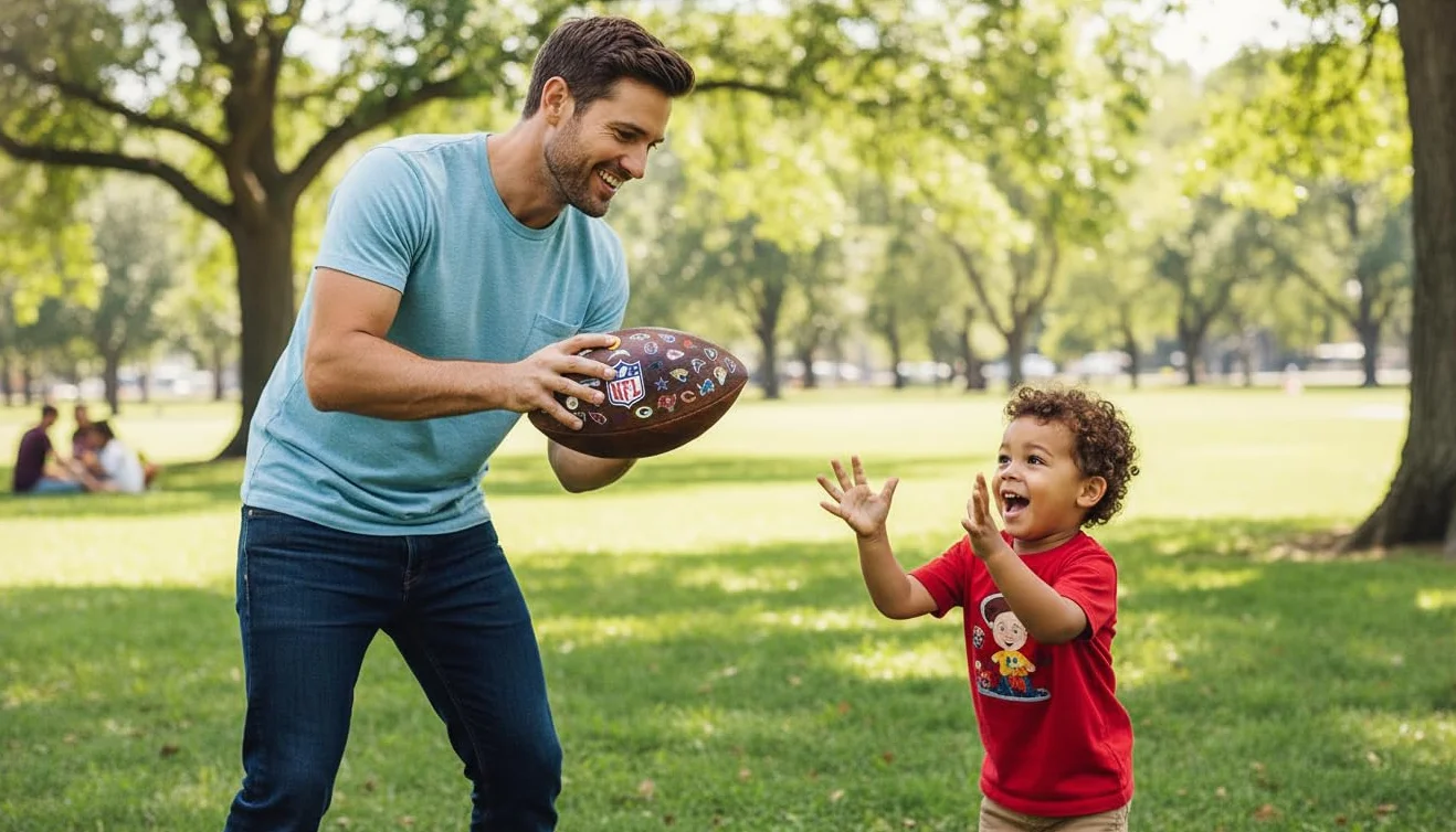 Wilson Pallone da calcio NFL Junior - 32 loghi di squadre per collezionisti e bambini - Finta pelle