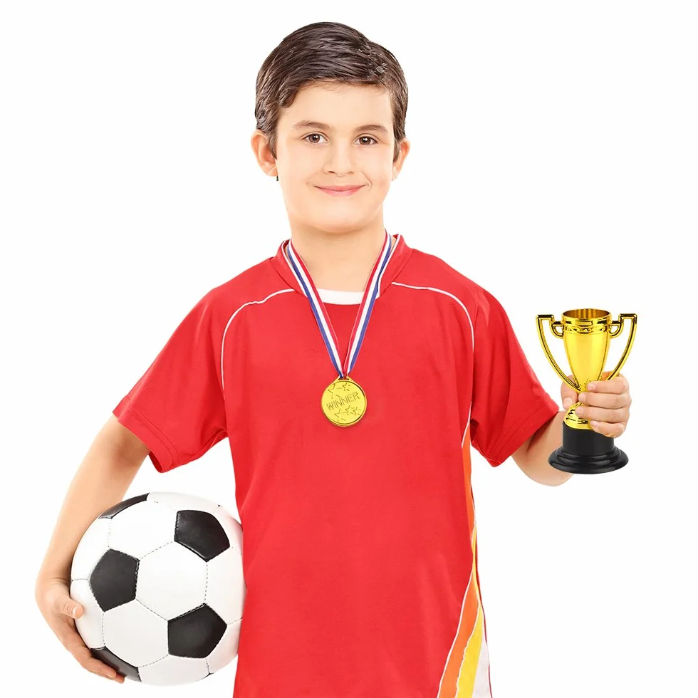 FEPITO 30 Pezzi Medaglie da Trofeo in Oro per Premi per Bambini Sport