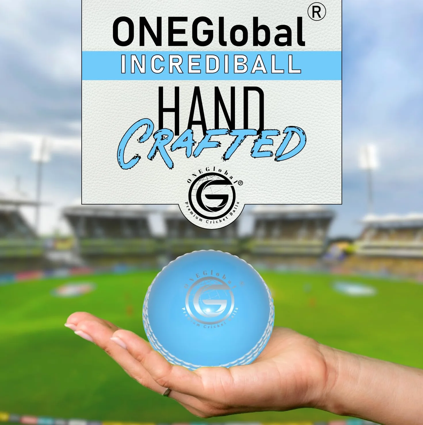 Palla da Cricket in Gomma Morbida per Interni ed Esterni con Cuciture Reali, 5 Colori