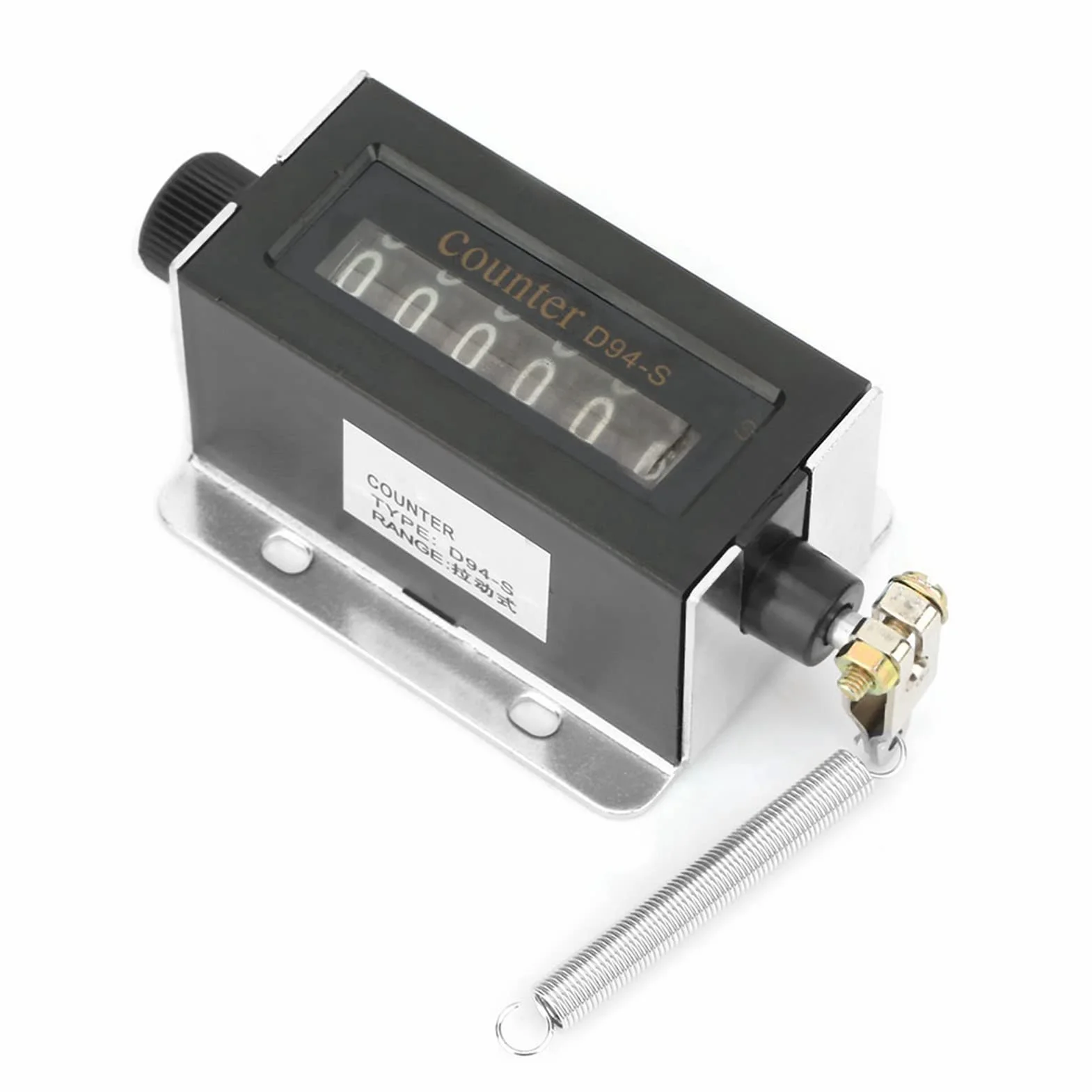 Contatore Contapersone Manuale Meccanico Metallo 6 Cifre Portatile 0-999999 Tipo Pull 88g