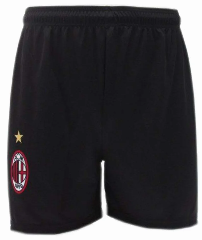 PANTALONCINI MILAN UFFICIALE REPLICA adulto uomo bambino NERO