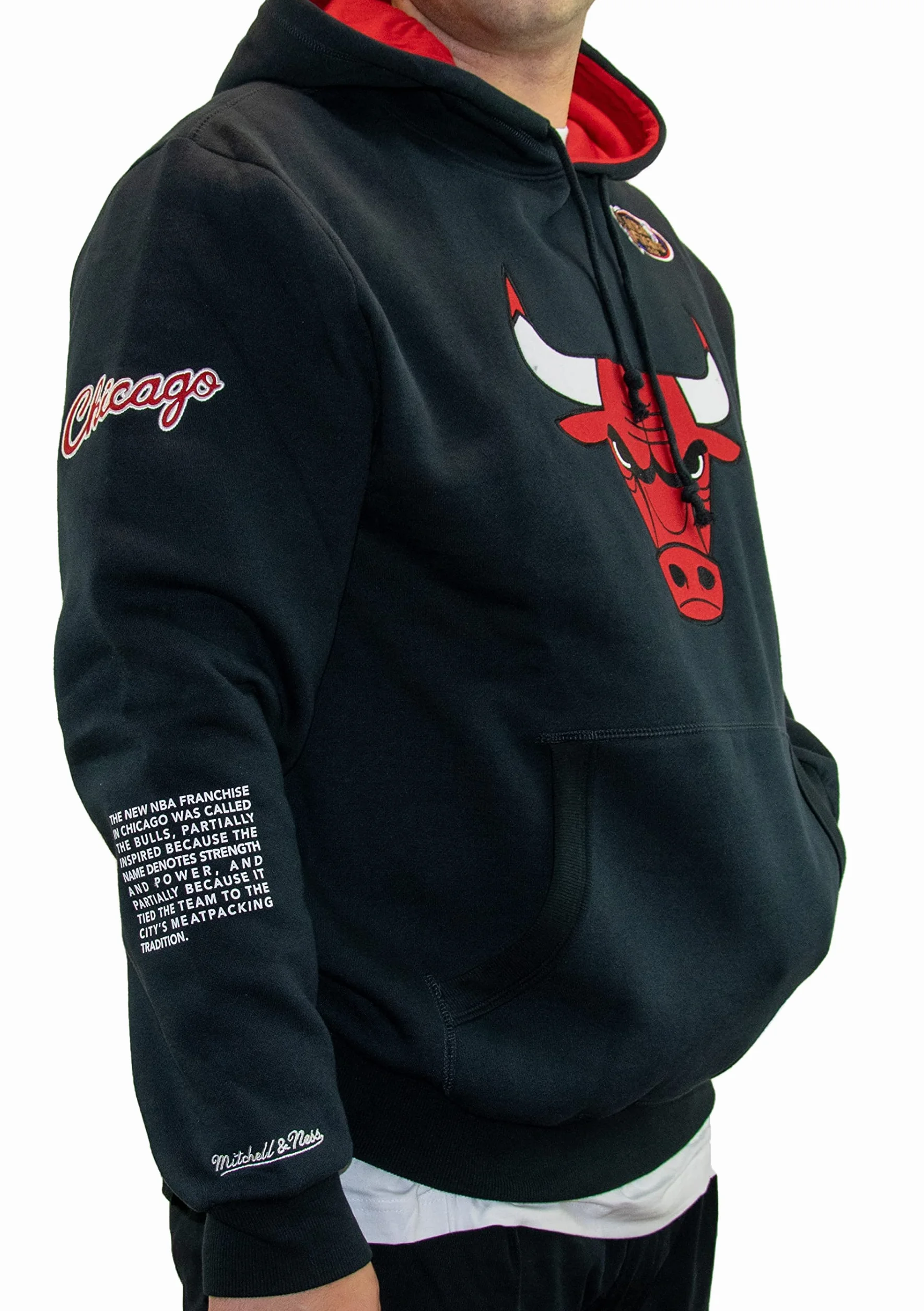 Mitchell & Ness Felpa con Cappuccio NCAA Team Origins University del North Carolina per Unisex