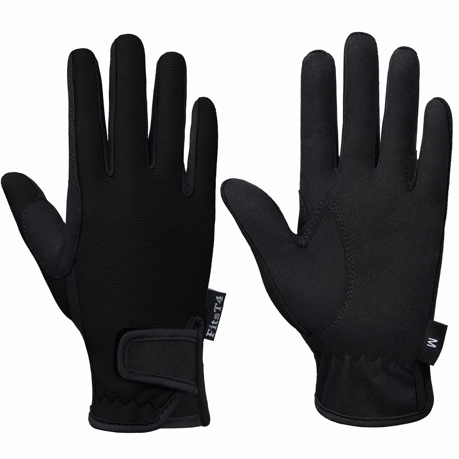 FitsT4 Grip Guanti da equitazione per bambini 5-14 anni 3 colori
