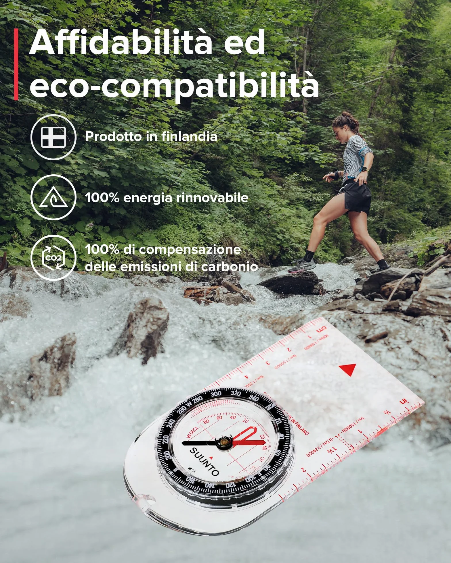 SUUNTO A-10 Bussola Robusta Navigazione Professionale, Compass Multifunzione Impermeabile