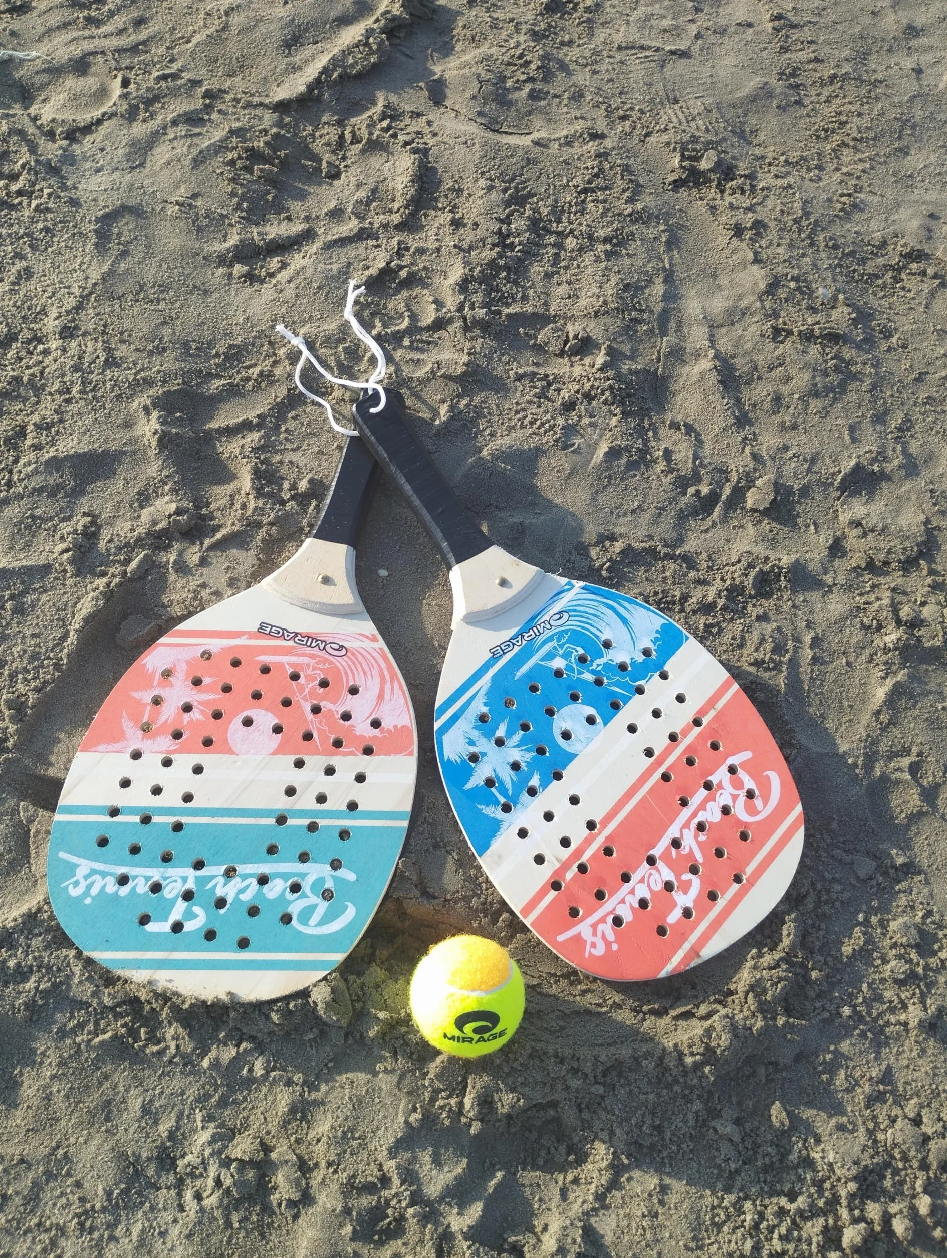oppia Racchette da Spiaggia Beach Tennis Set con Pallina Morbida Leggere e Resistenti per Gioco all'Aperto