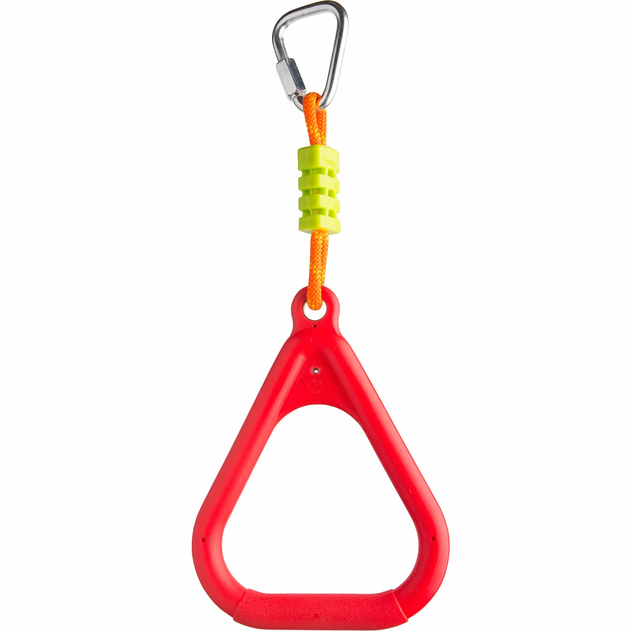 Cateam Ninja slackline Accessori Anelli per ginnastica triangolare Set di 2 con moschettoni