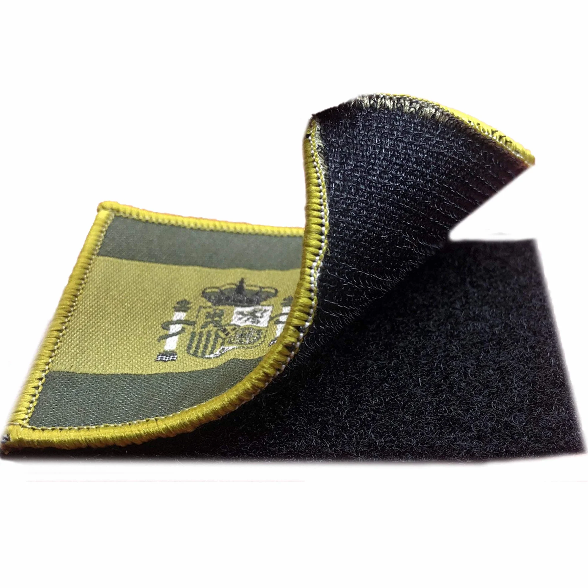Adesivo Bandiera Spagna - Bandiere del Mondo - Patch Militari Bandiera della Spagna Verde con Velkro - Bandiera Europea - Maglia Spagna - Oggetti Spagnoli - 75 x 50 mm