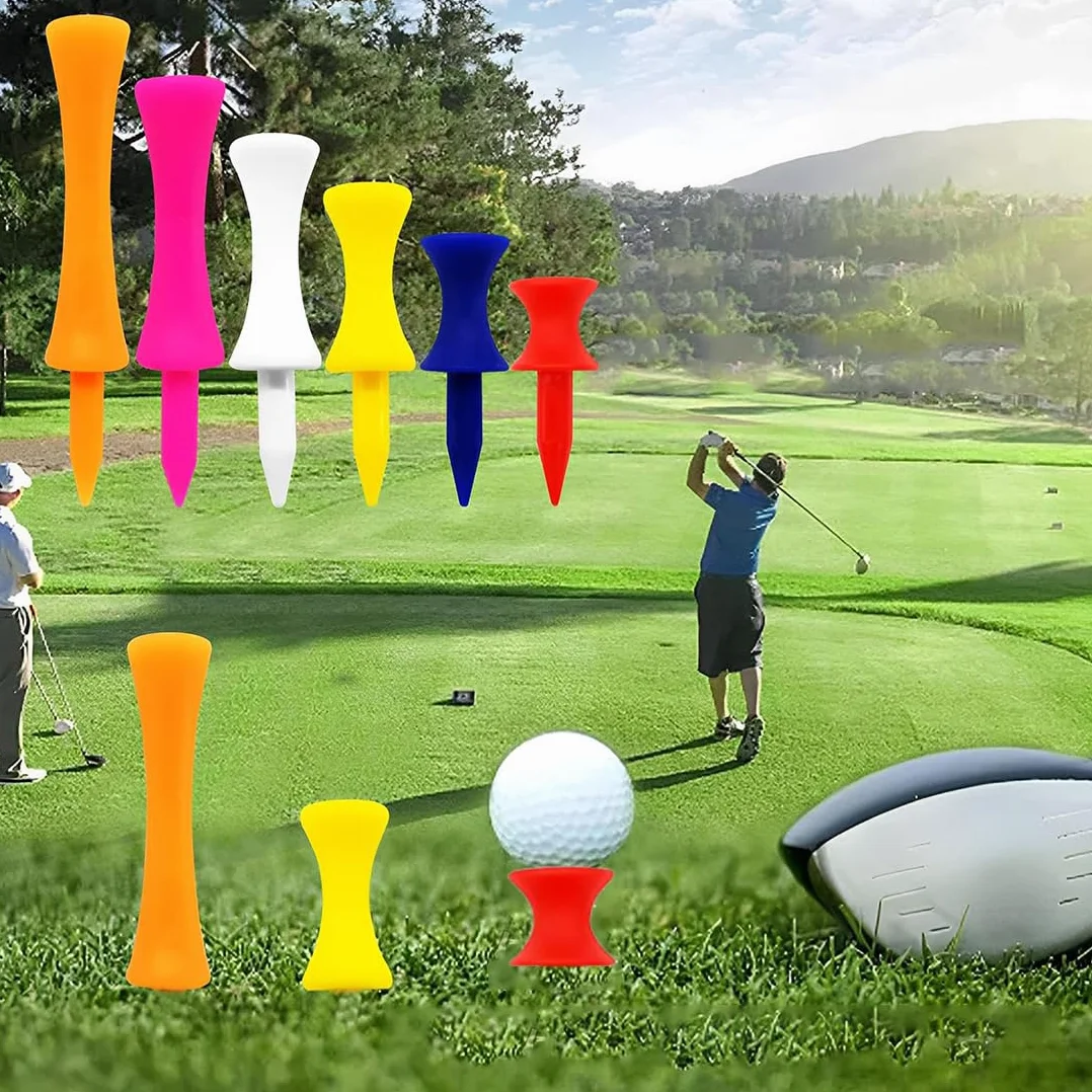 Golf Tees Professional 48 Pezzi in Plastica, Altezza Controllo 32mm/38mm/45mm/51mm/57mm