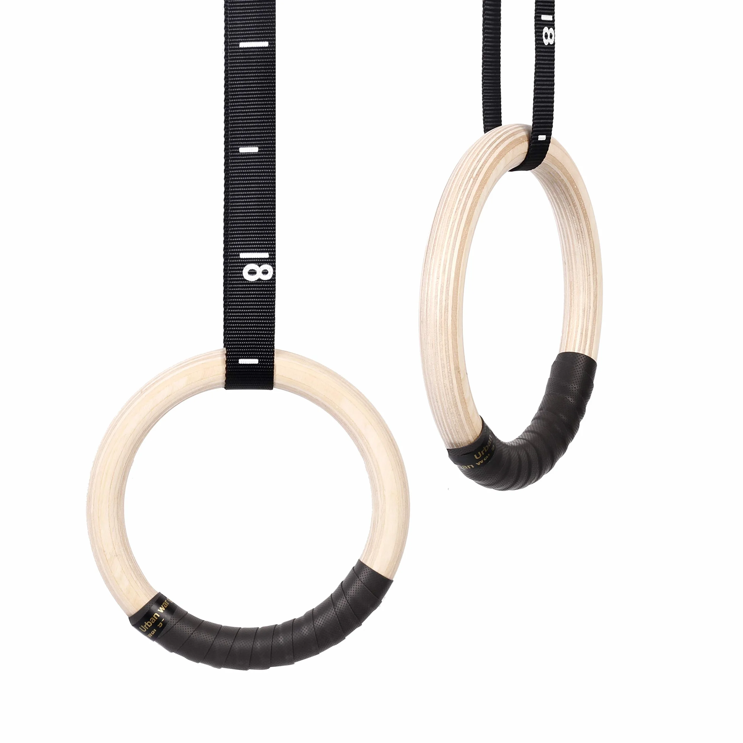 CCLIFE Anelli da ginnastica in legno olimpici per fitness