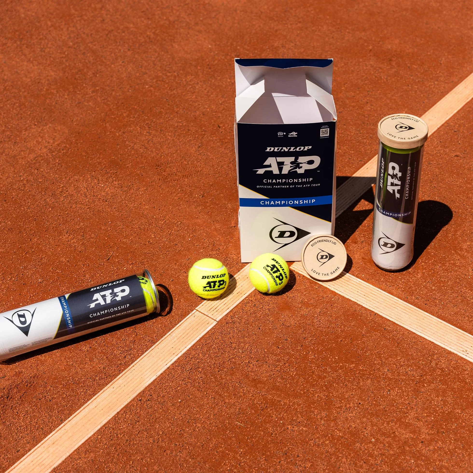 DUNLOP Pallina da tennis ATP Championship per sabbia campo duro erba