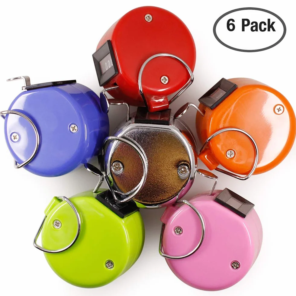 AFUNTA Contatore Contacolpi Portatile a 4 Cifre, Manual Clicker per Sport/Golf/Scuola