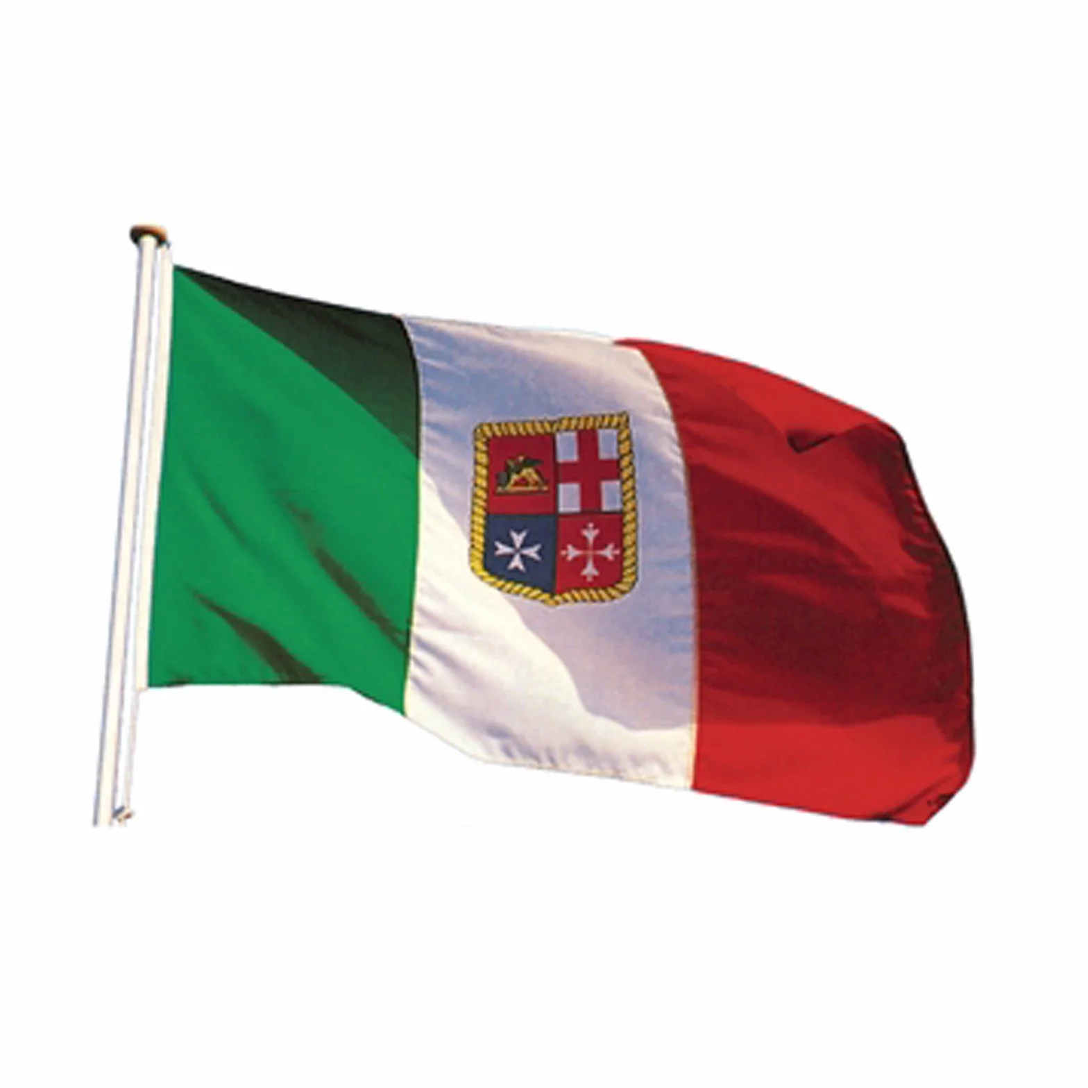 Bandiera italiana Bandierina Paesi Marina 30x45 cm Motoscafi Barche Pesca Cima