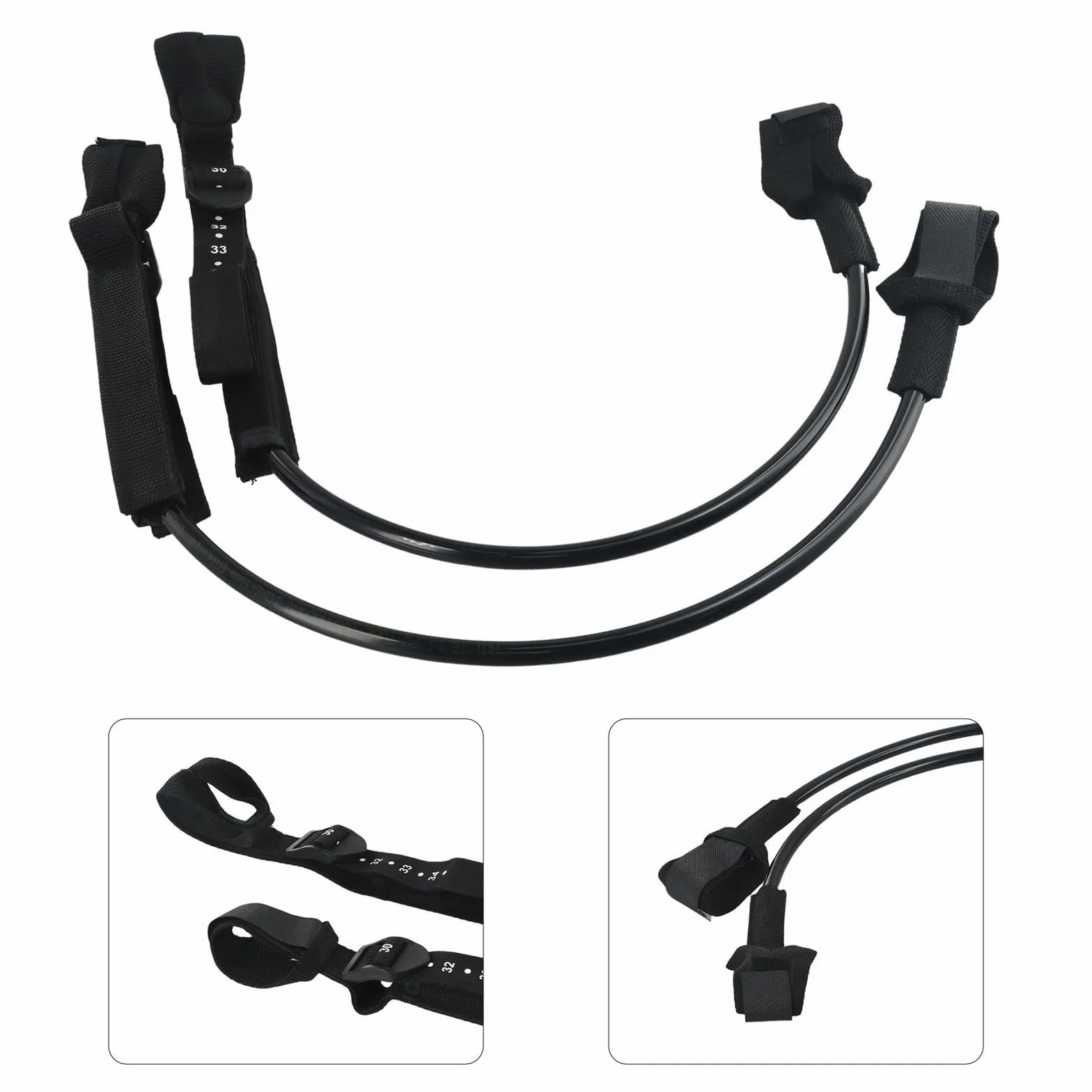 RichVibe Imbracatura Antiscivolo Regolabile per Windsurf 22-34 Pollici (71-86,4 cm) 2 Pezzi