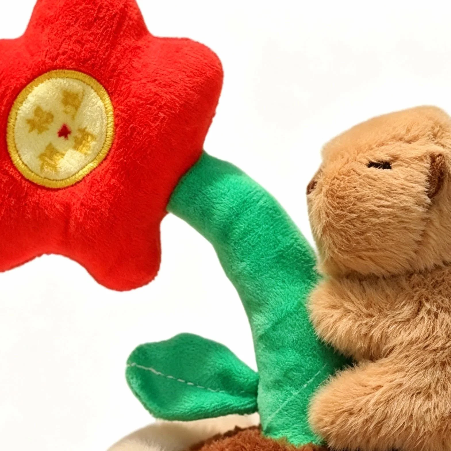 Un Capibara di Peluche - Cuscino Abbraccio Bambola a Forma di una Fioriera | Giocattolo Capibara Simpatico Coccoloso - Per Bambini, per Adulti, per Pasqua, per Laurea, per Compleanno e per