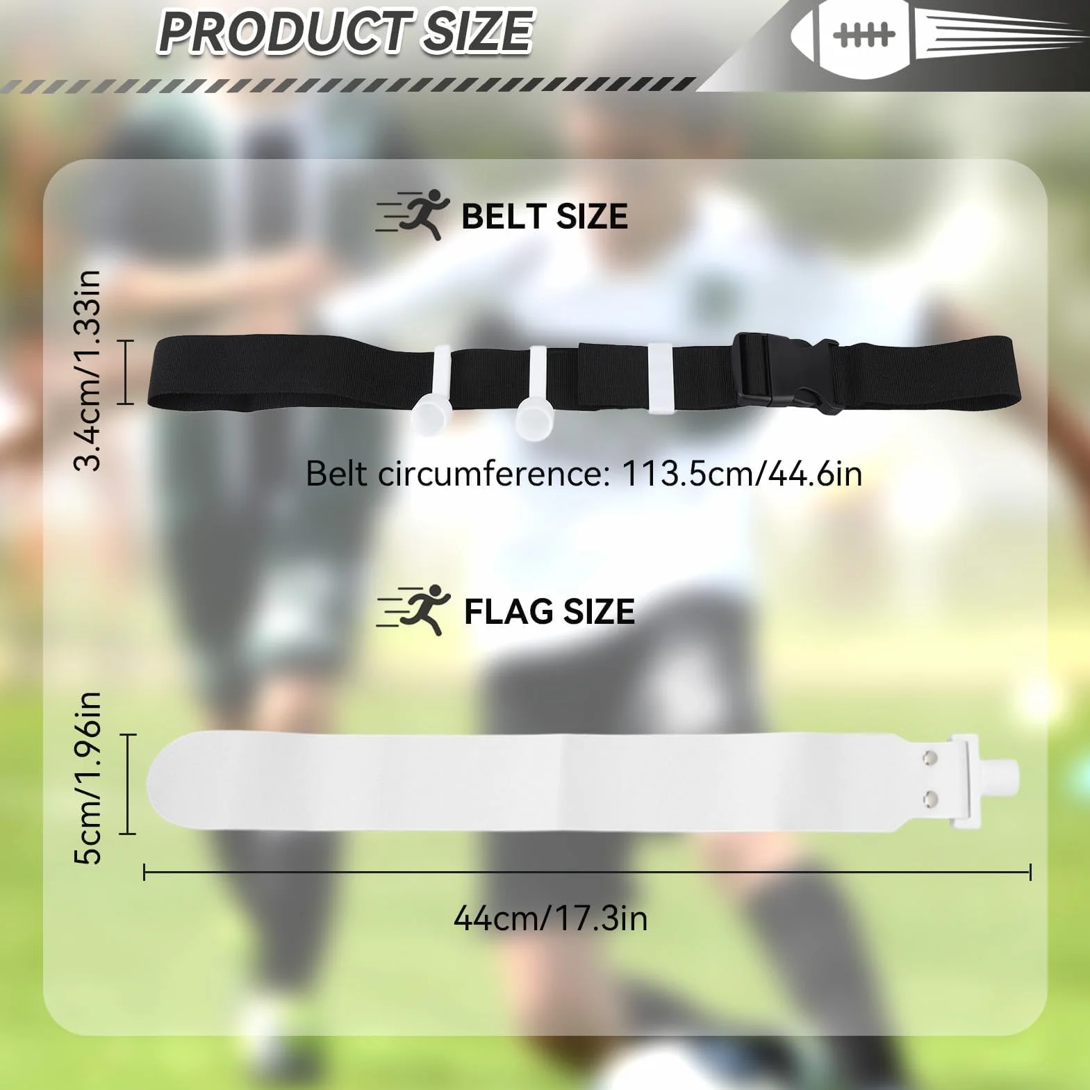 HERCHR Kit 5 bandiere regolabili per calcio in polipropilene attrezzatura allenamento