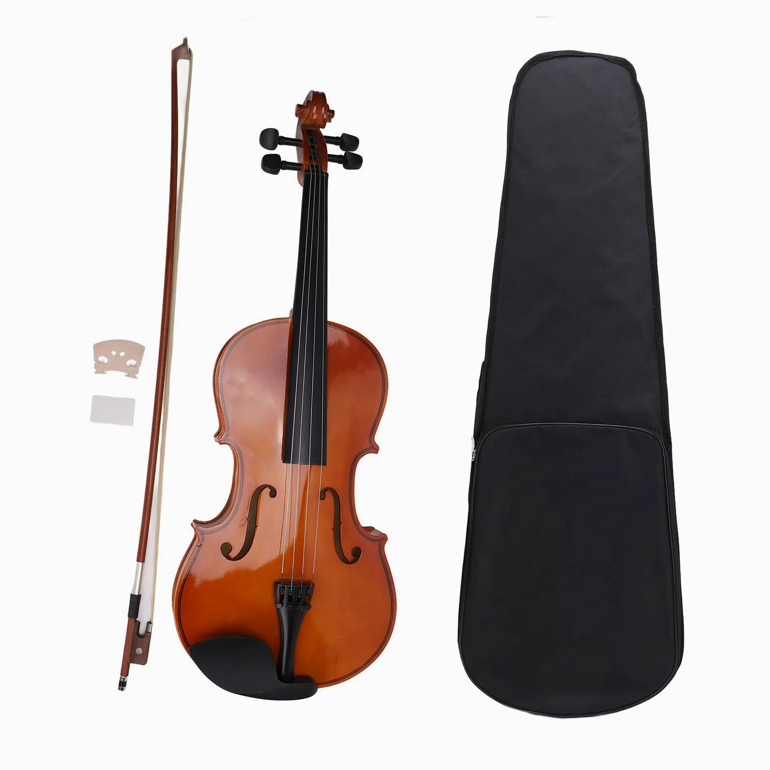 Viola, legno di abete rosso lucidato a mano per principianti viola, suono pulito di piccole dimensioni conveniente per la pratica quotidiana, le prestazioni e la registrazione