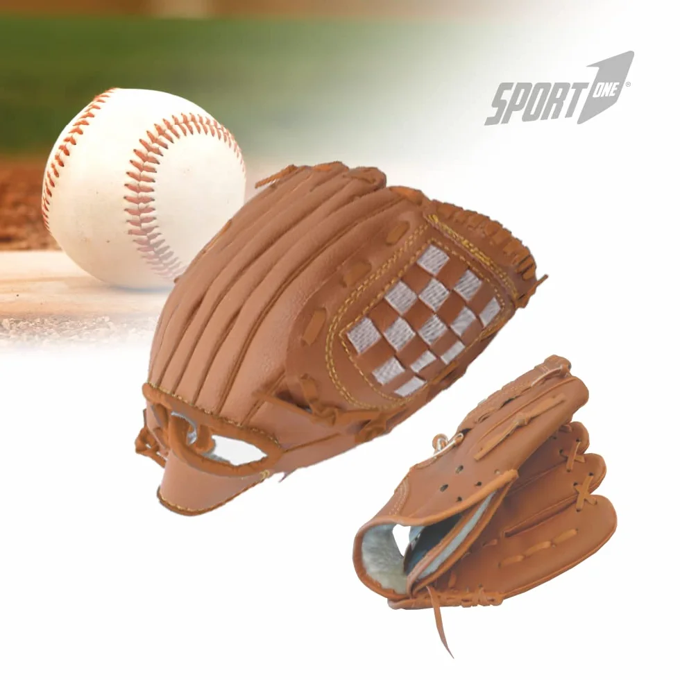 Set Baseball 60 cm, Guanto, Mazza, Pallina, Marrone
