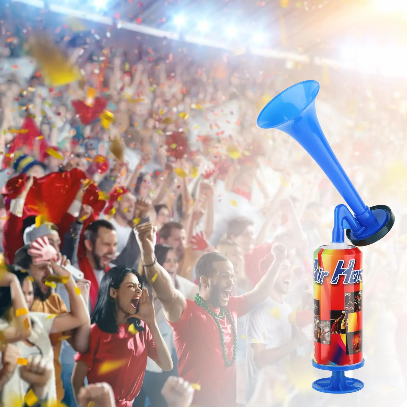 Tromba Stadio ad Aria Manuale, Air Horn per Partite di Calcio, Eventi Sportivi, Nautica