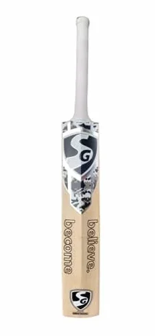 JAHANA Cricket Bat Size 6 Popular Willow with Cover for Plastic Tennis Rubber Ball Black White