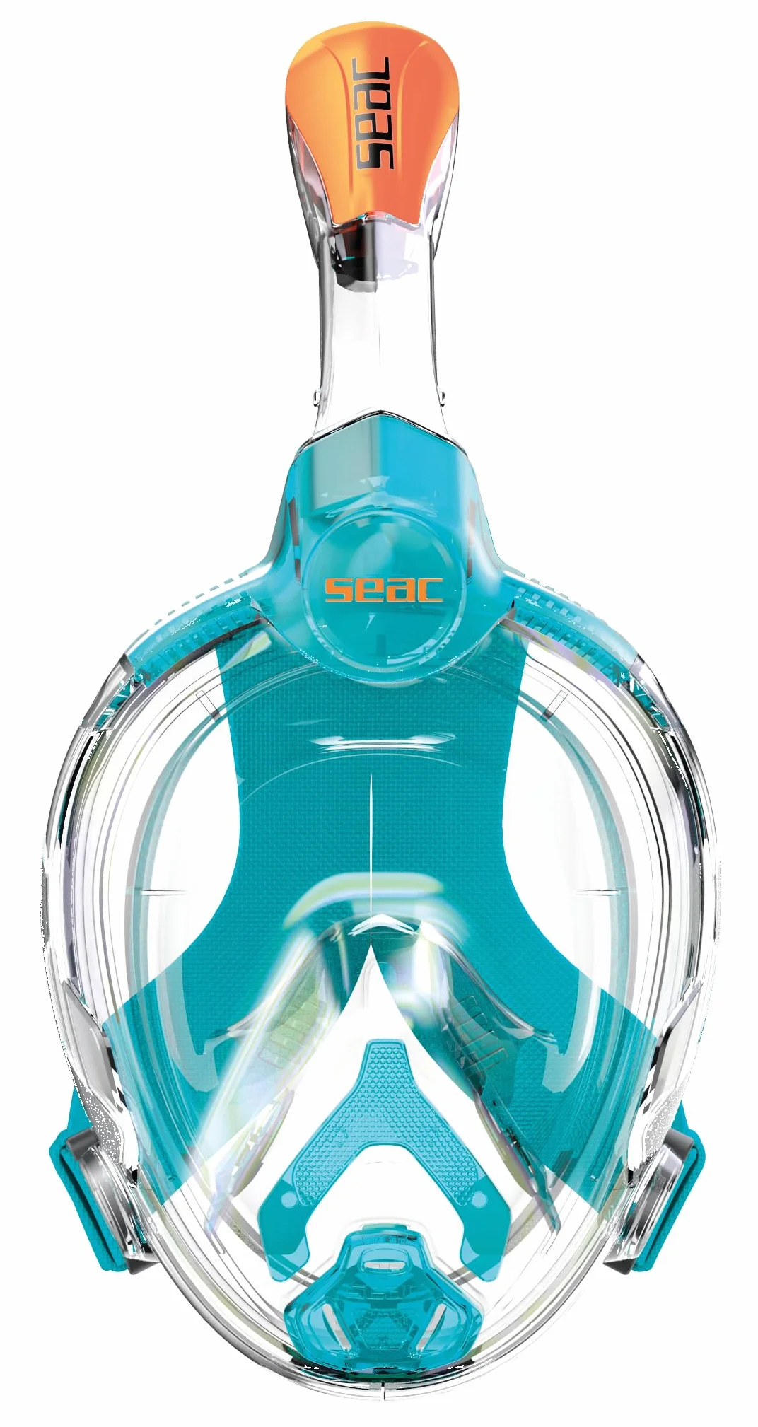 SEAC AMICA, Maschera Integrale da Snorkeling per adulti e bambini dai 6 anni in su, facciale in polimero anallergico senza ftalati