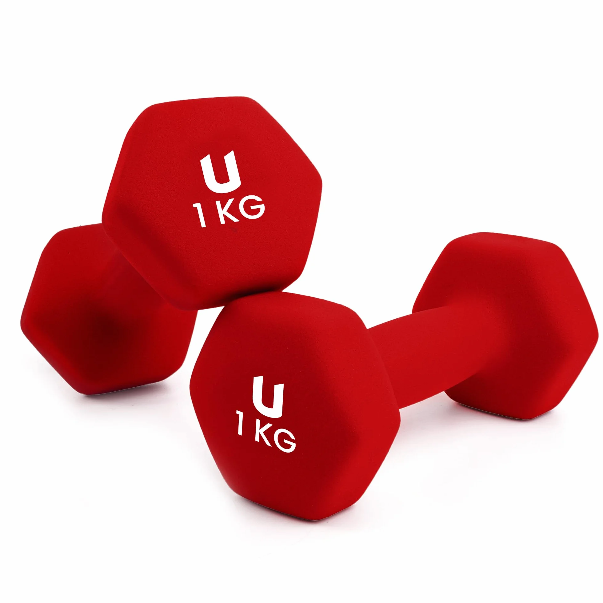 Manubri Esagonali Ghisa Neoprene 1-10 kg Set Pesi Antiscivolo Palestra Casa Fitness Allenamento Forza