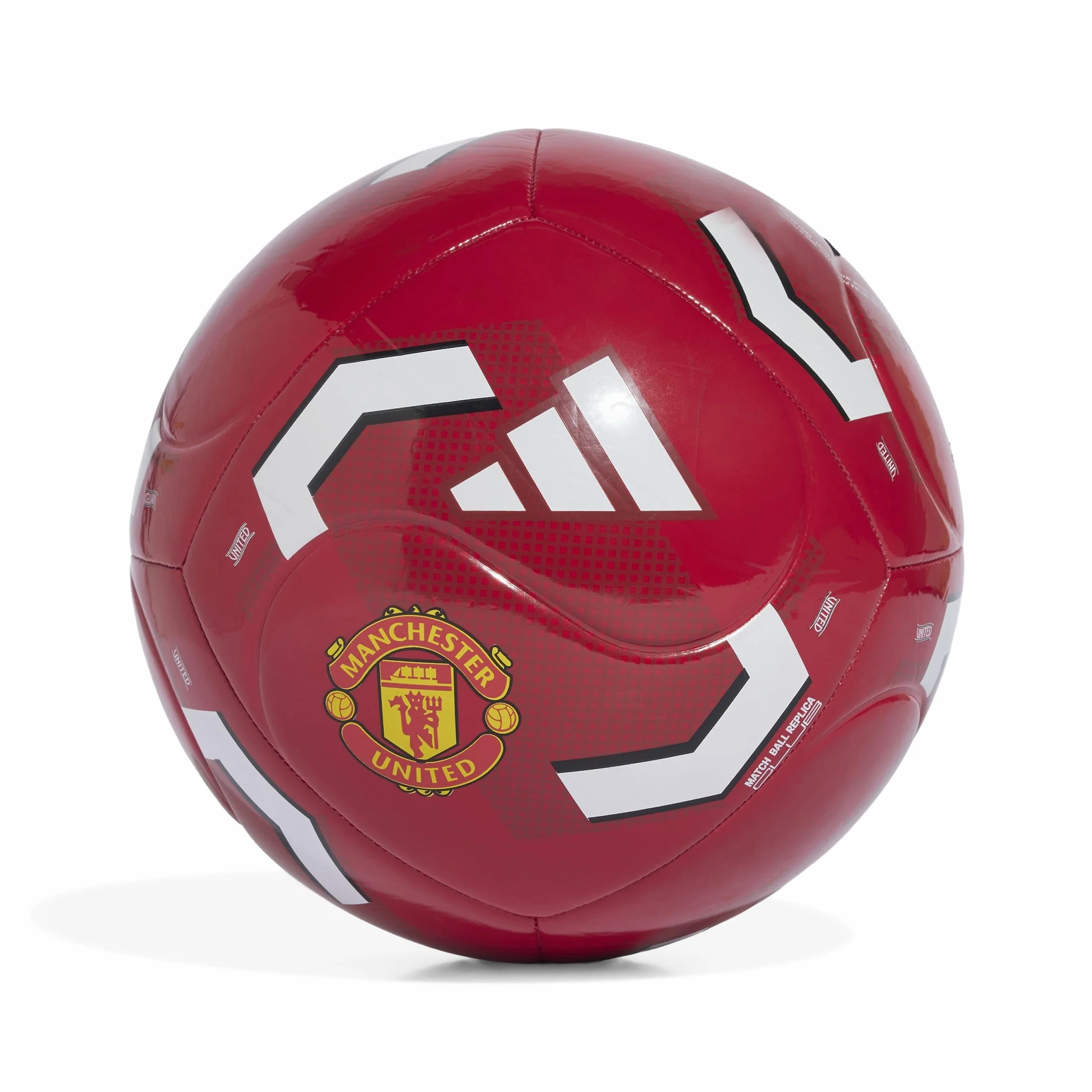 Adidas Manchester United Home Club Recreation Ball MUFC Red White 5