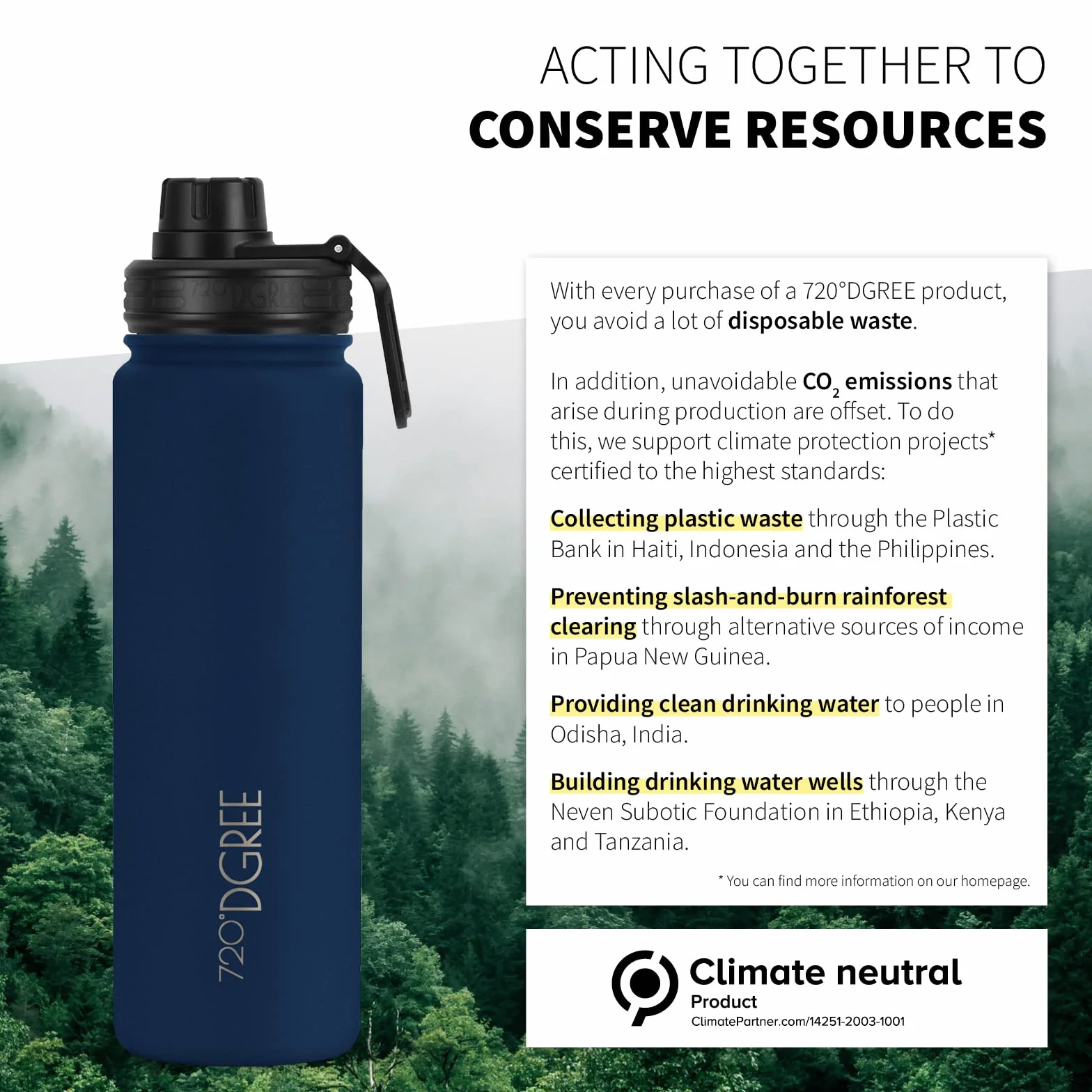 720°DGREE Guarnizione di Ricambio Coperchio Sportiva beverino Acciaio Inox noLimit