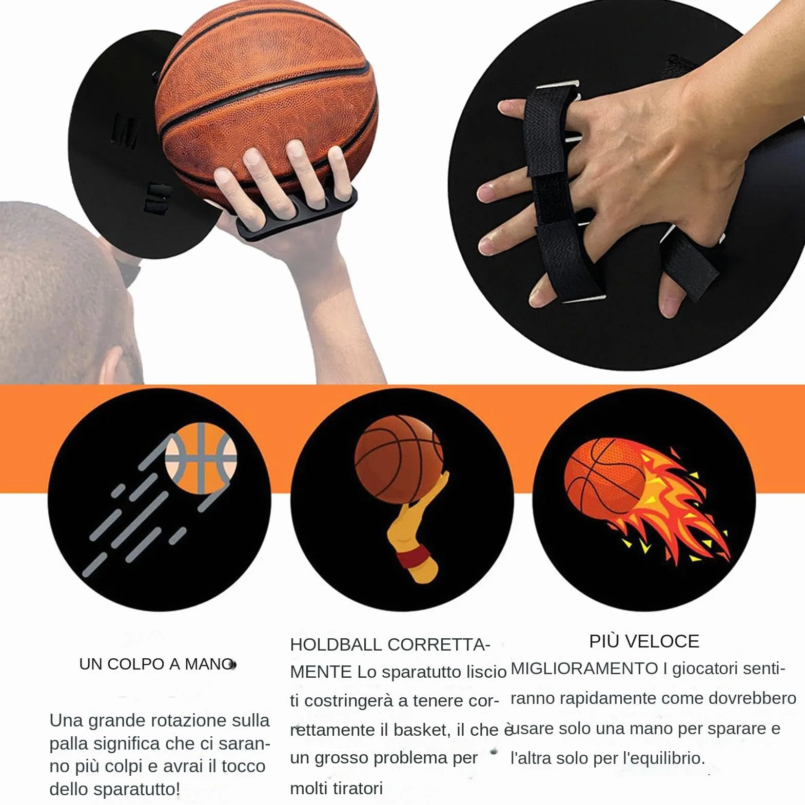 Allenatore di basket a mano libera per tiri | Elimina interferenze mano secondaria