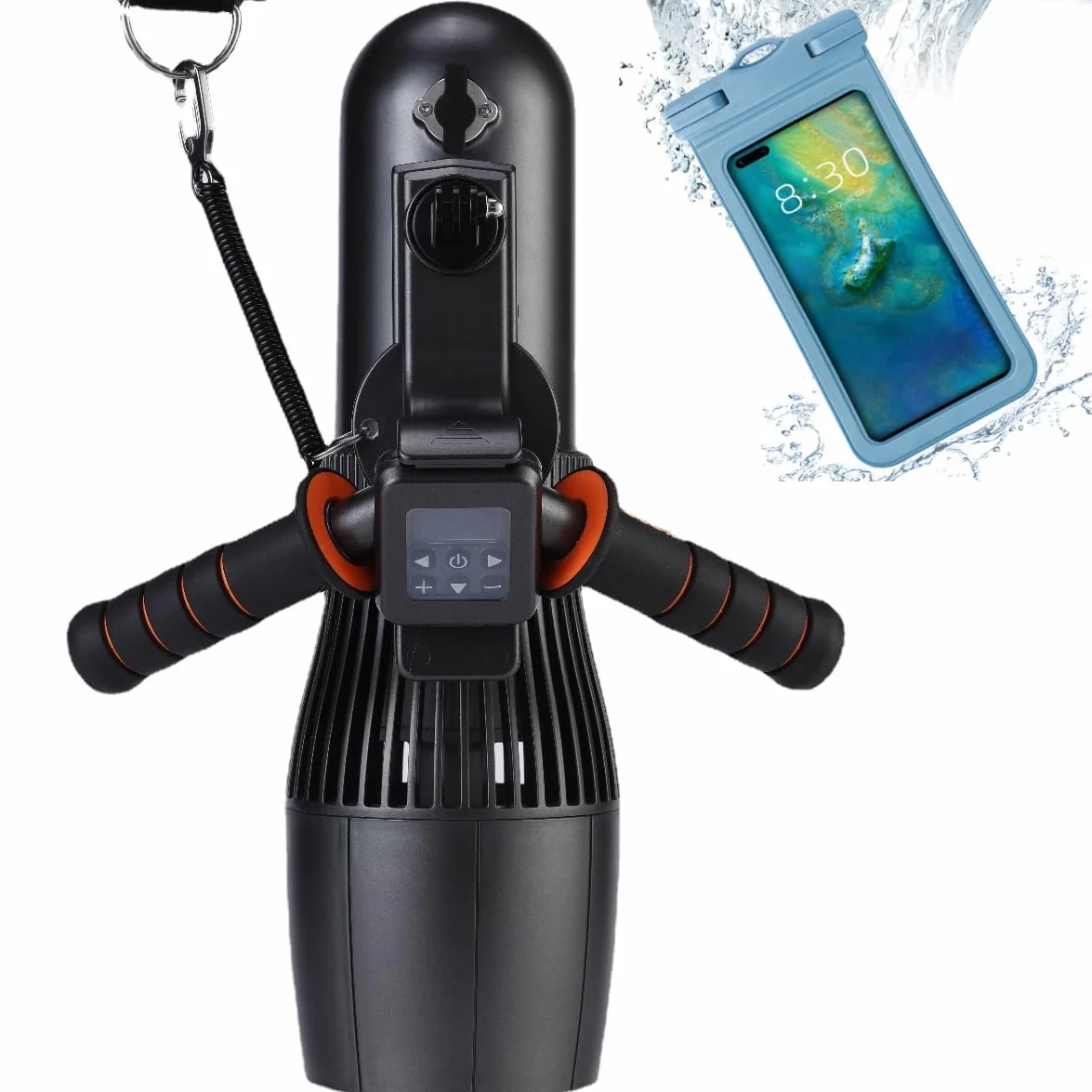Monopattino Subacqueo 500W RC Sup Motor 10 Velocità, Scooter Marino per Piscina 40M, Borsa Impermeabile 30M