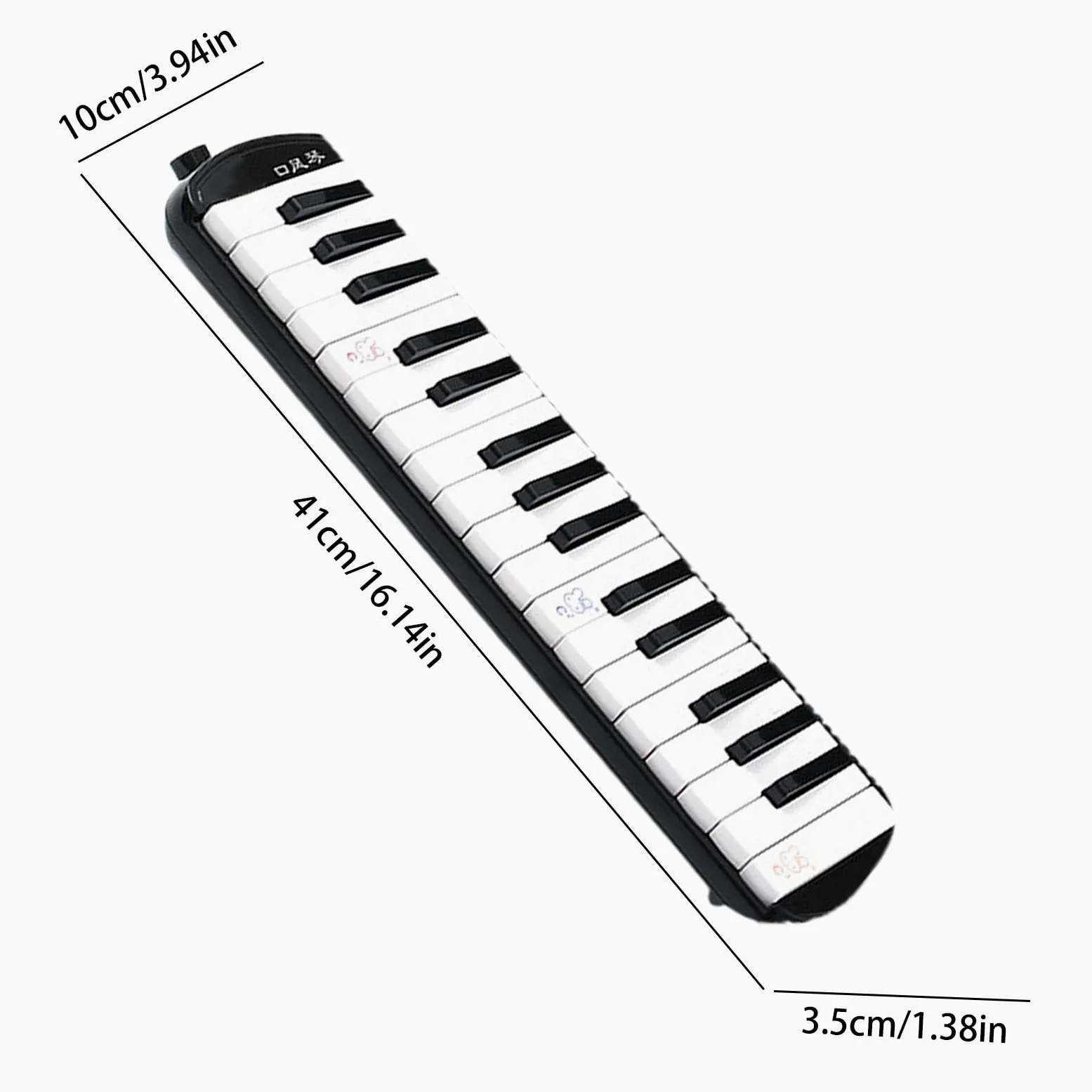 Strumento melodica a 32 tasti, strumento a fiato, tastiera ad aria, pianoforte a 32 tasti, strumento armonico con borsa per il trasporto, per principianti e professionisti