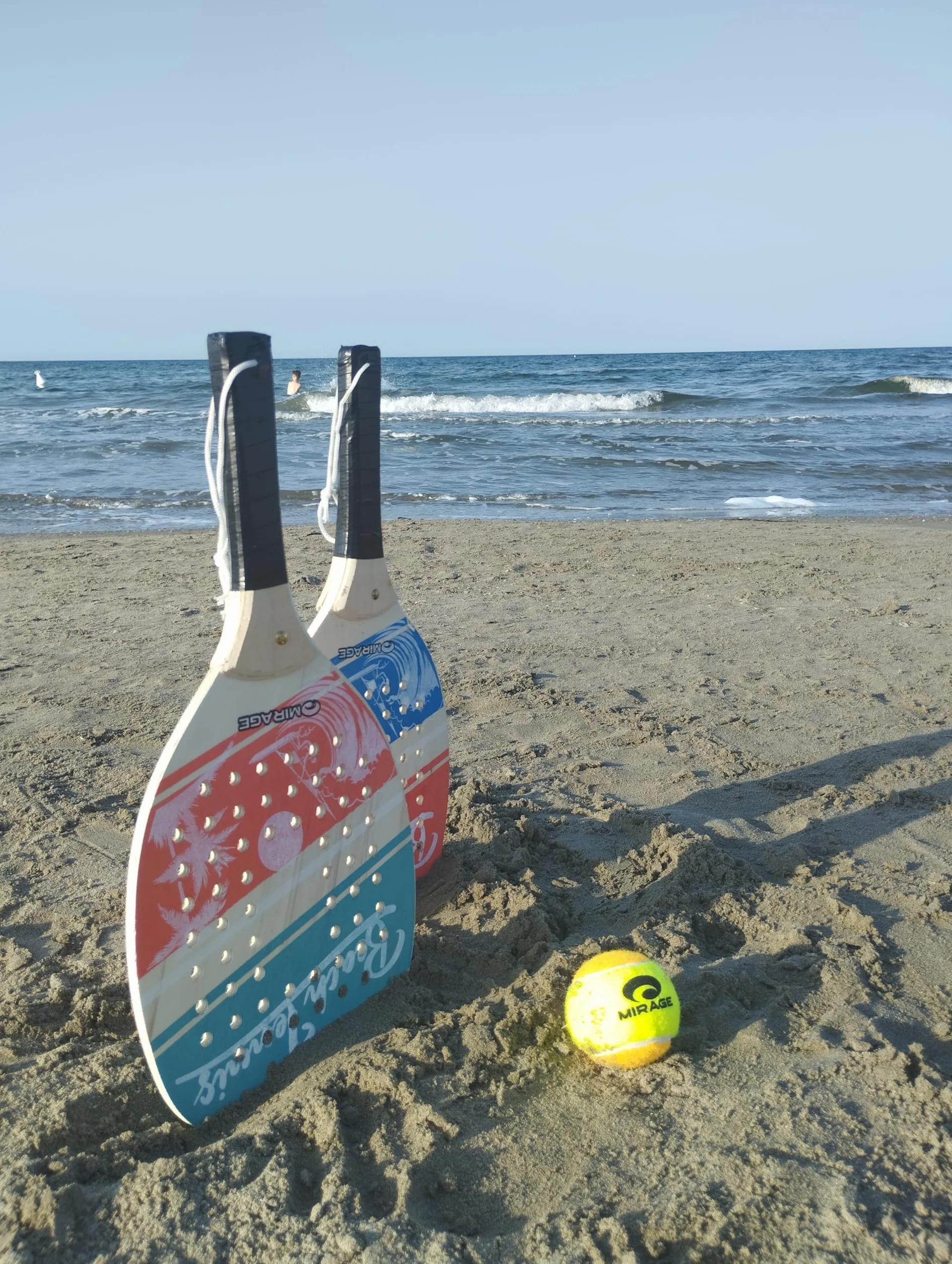 oppia Racchette da Spiaggia Beach Tennis Set con Pallina Morbida Leggere e Resistenti per Gioco all'Aperto