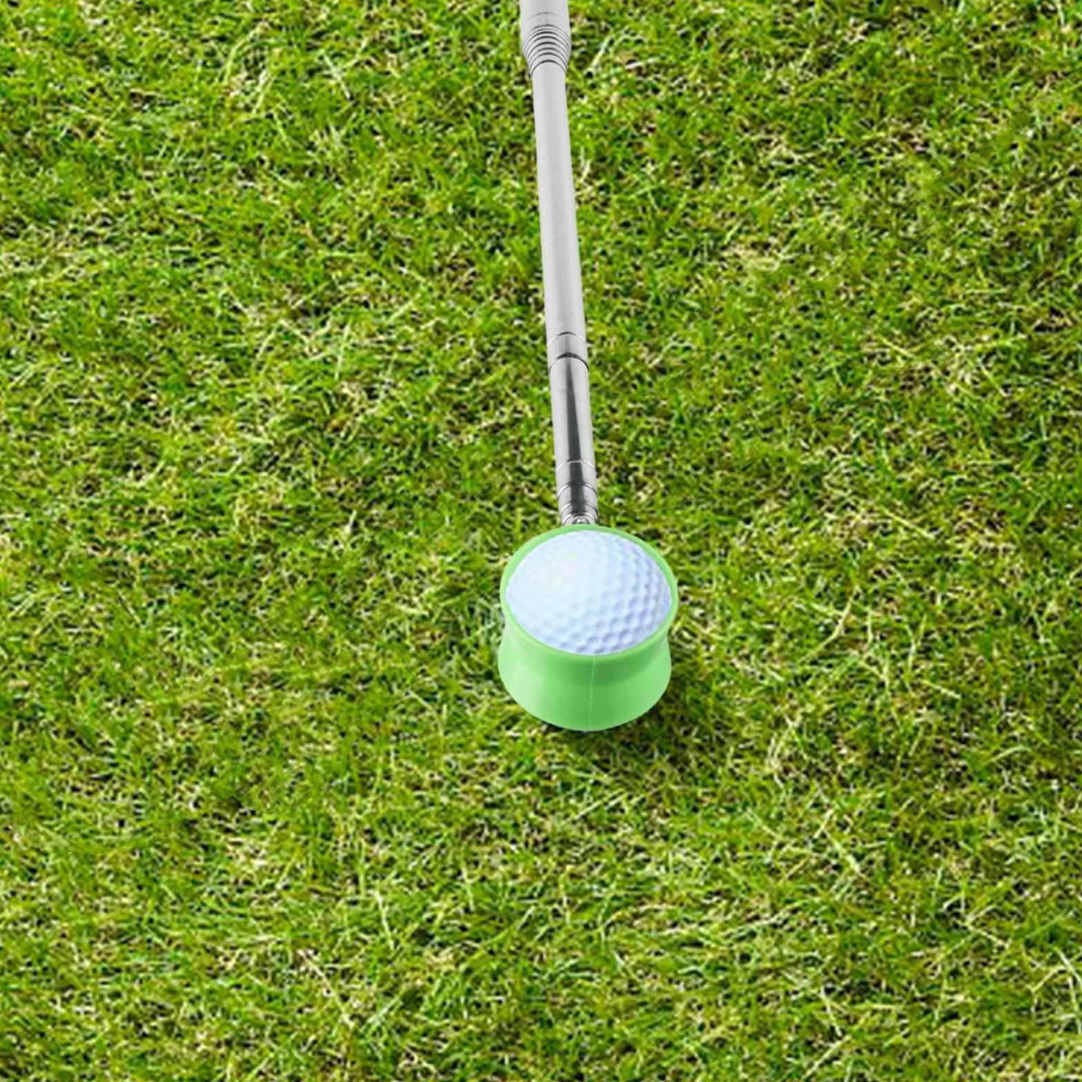 Recupero telescopico per palline da golf in acciaio inox 2,8-3,7 m raccoglitore da acqua e fango