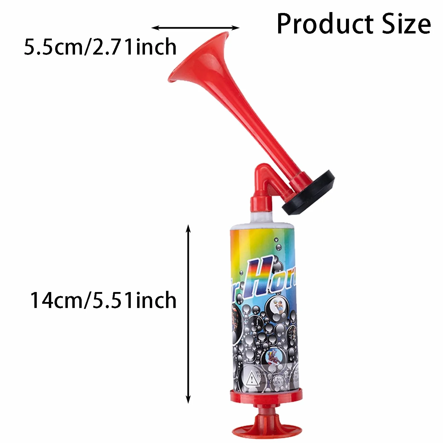 2 Pezzi Air Horn Tromba Ad Aria Compressa, Tromba a Gas, Tromba d'Aria Da Stadio, Tromba d'Aria per Il Calcio, Ideale per Eventi Sportivi, Feste, Attività All'Aperto e Segnalazioni Di Emergenza