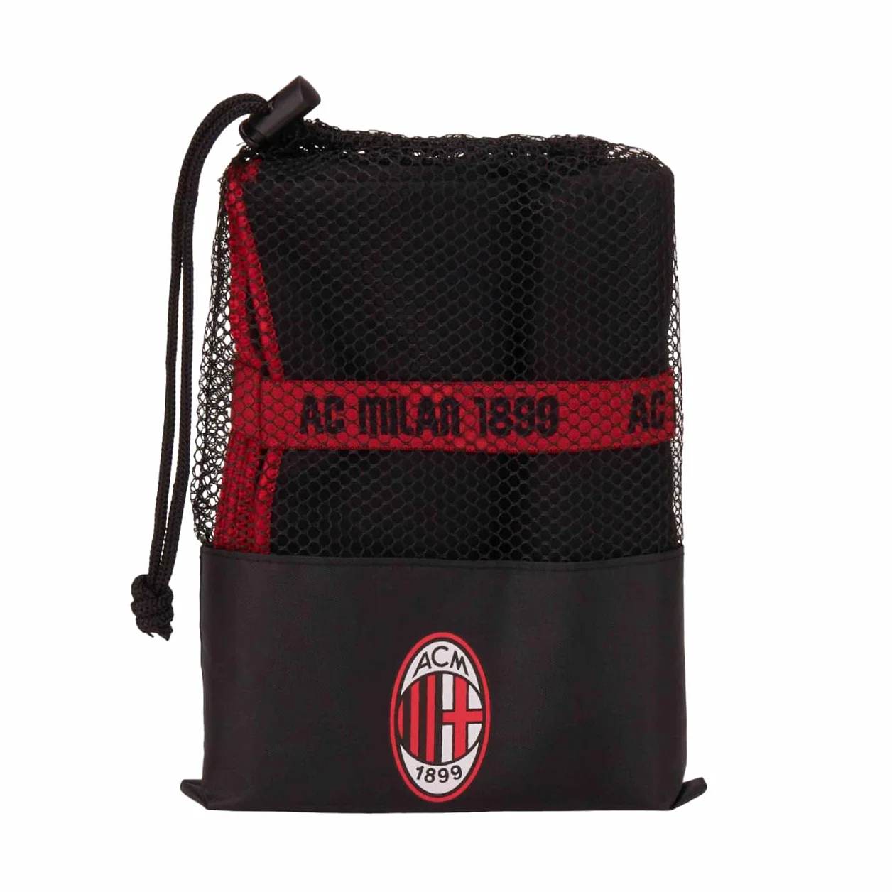 AC Milan Asciugamano in Microfibra Multiuso Spiaggia Viaggio Sport Prodotto Ufficiale