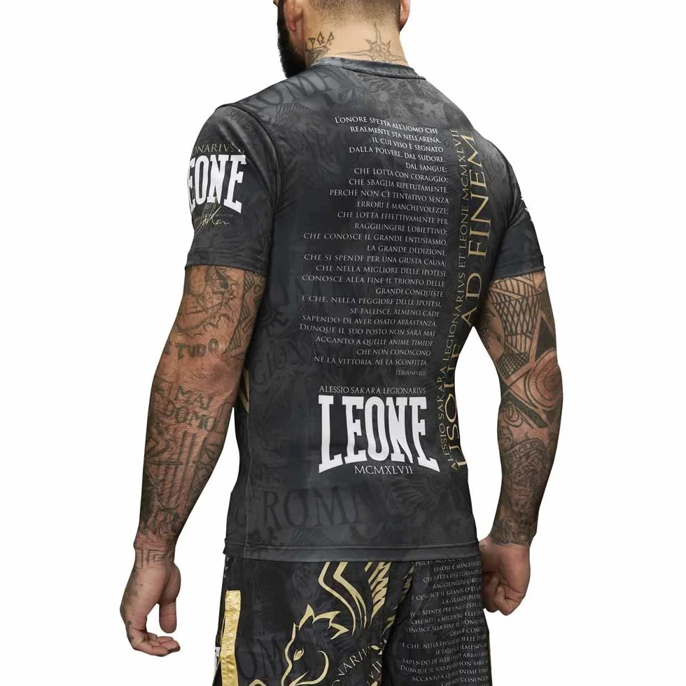 Leone 1947 Rashguard Legionarius Rashguard LEGIONARIVS - AB925 Unisex - Adulto (Pacco da 1)